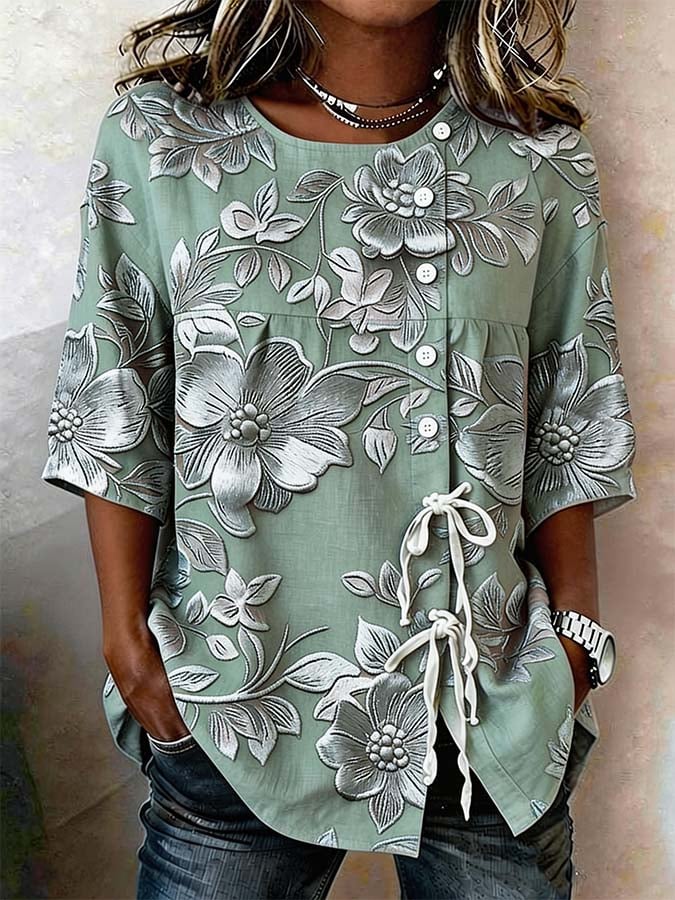 Women'S Casual Printed Shirt