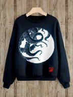 Vintage Ocean Octopus Art Pattern Comfy Sweatshirt