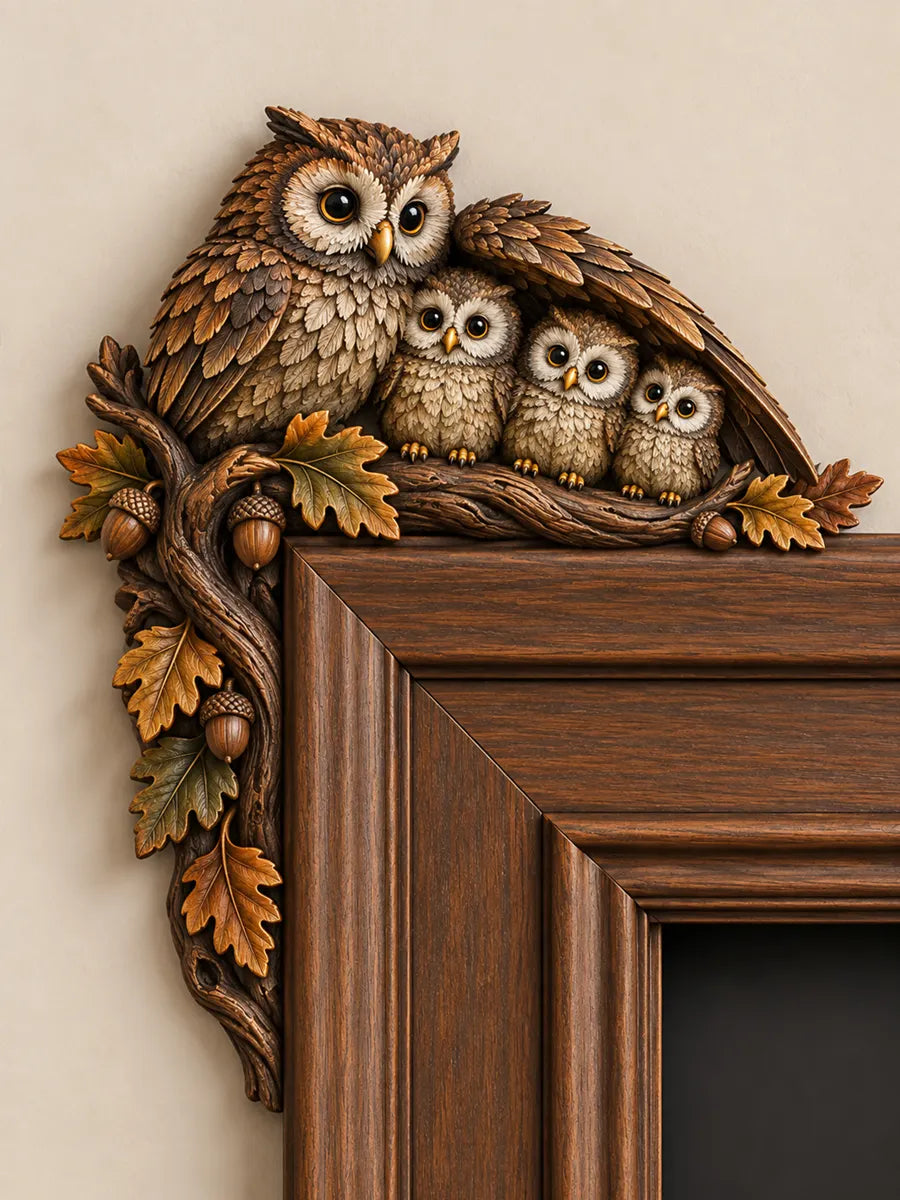 Owl Door Frame Corner Decor