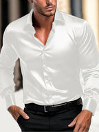 Men's Fashion Design Printed Long Sleeve Shirt