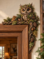 Woodland Owl Hunting Door Corner Decor