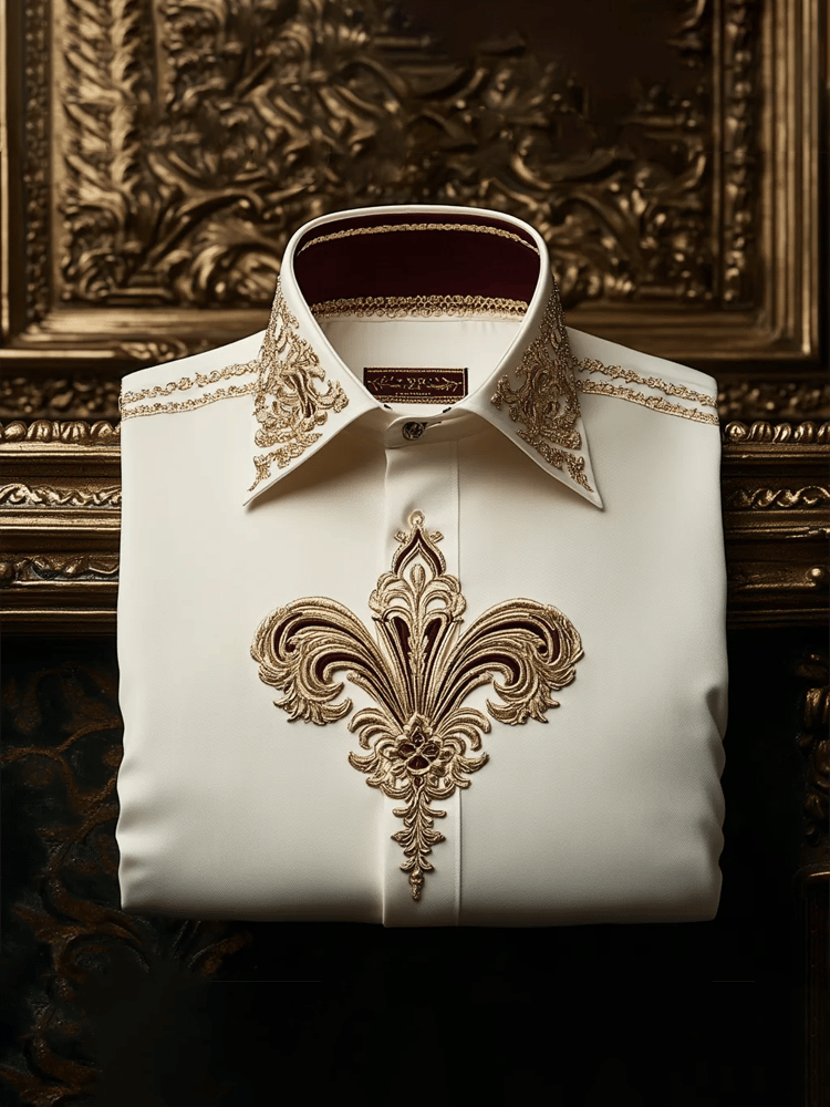 Men's Luxury Vintage Long Sleeve Shirt