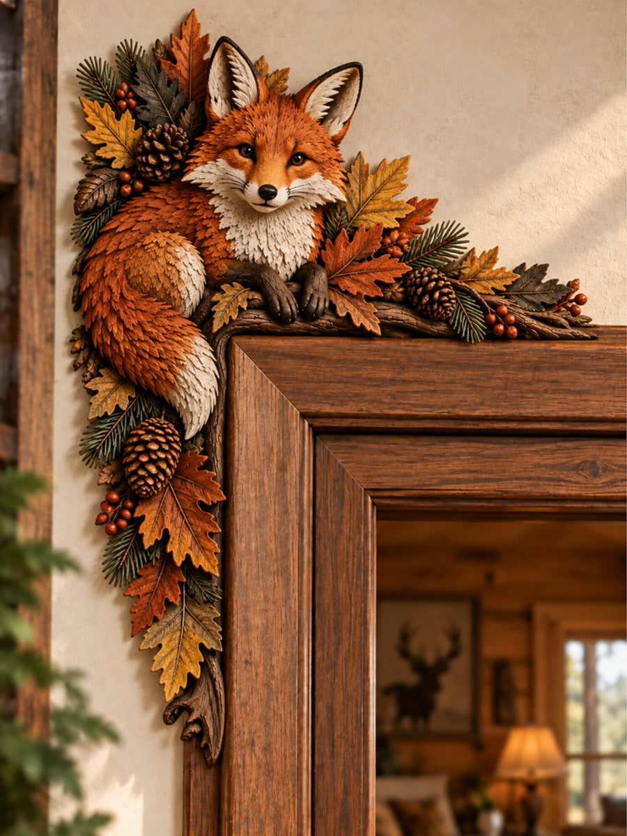 🦊 Woodland Fox Door Corner Decor