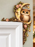 🦉 Owl & Moon Door Frame Topper