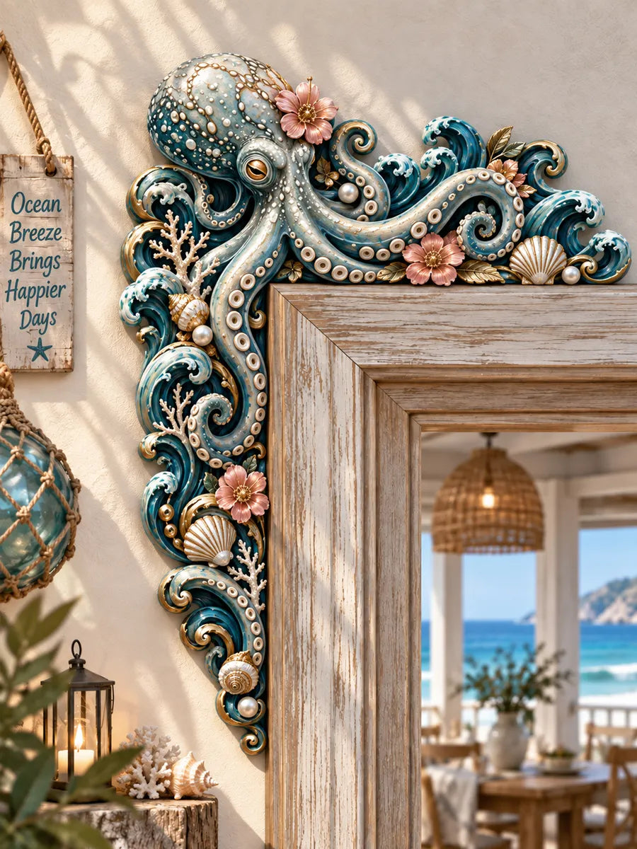 Ocean Octopus Door Corner Decor