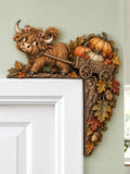 🐮 Highland Cow Wagon Door Frame Topper
