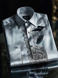 Men's Luxury Striped Long Sleeve Shirt