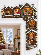 🎄 Enchanted Woodland Winter Village Door Corner Decor