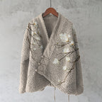 Vintage Japanese Art Floral Design Kimono