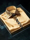 Men's Satin Long Sleeve Shirt