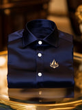 Men's Silk Luxury Business Long Sleeve Shirt
