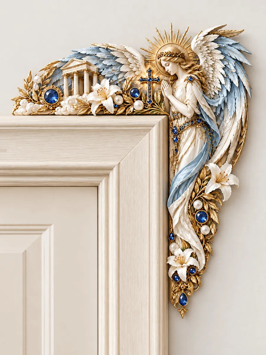 😇 Praying Angel Door Frame Topper