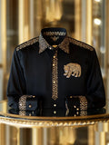 Men's Silk Luxury Business Long Sleeve Shirt