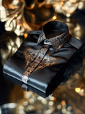 Men's Satin Long Sleeve Shirt