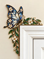 Butterfly & Floral Art Door Frame Corner Decor