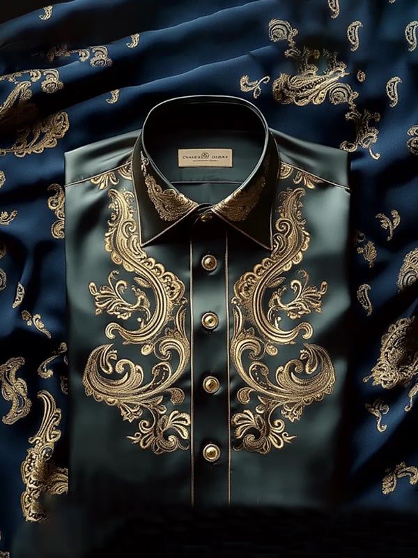 Men's Light Striped Print Shirt