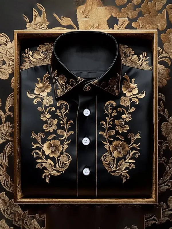 Men's Silk Long Sleeve Shirt