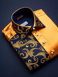Men's Silk Business Luxury Long Sleeve Shirt
