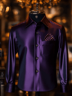 Men's Solid Color Long Sleeve Shirt
