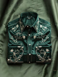 Men's Light Luxury Business Striped Print Shirt