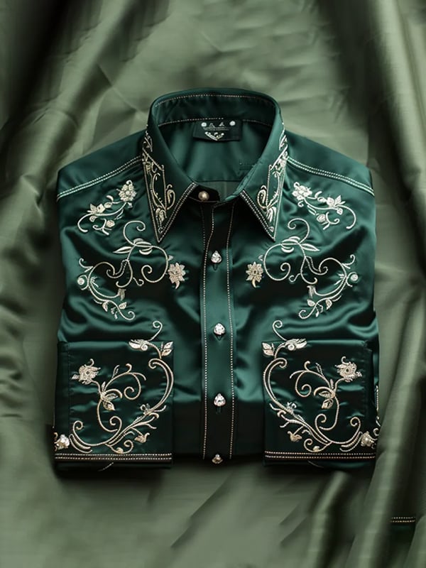 Men's Light Luxury Business Striped Print Shirt