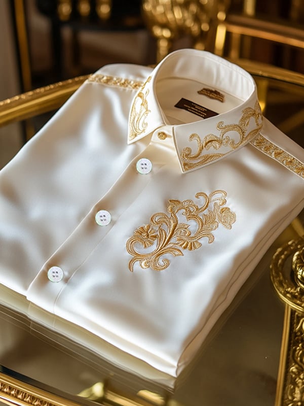Men's Silk Long Sleeve Shirt