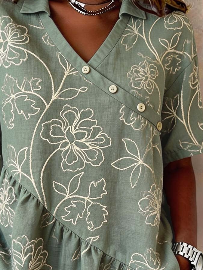 Women'S Casual Printed Top
