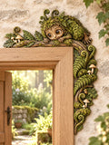 Whimsical Mossy Forest Sprite Door Frame Corner Decor