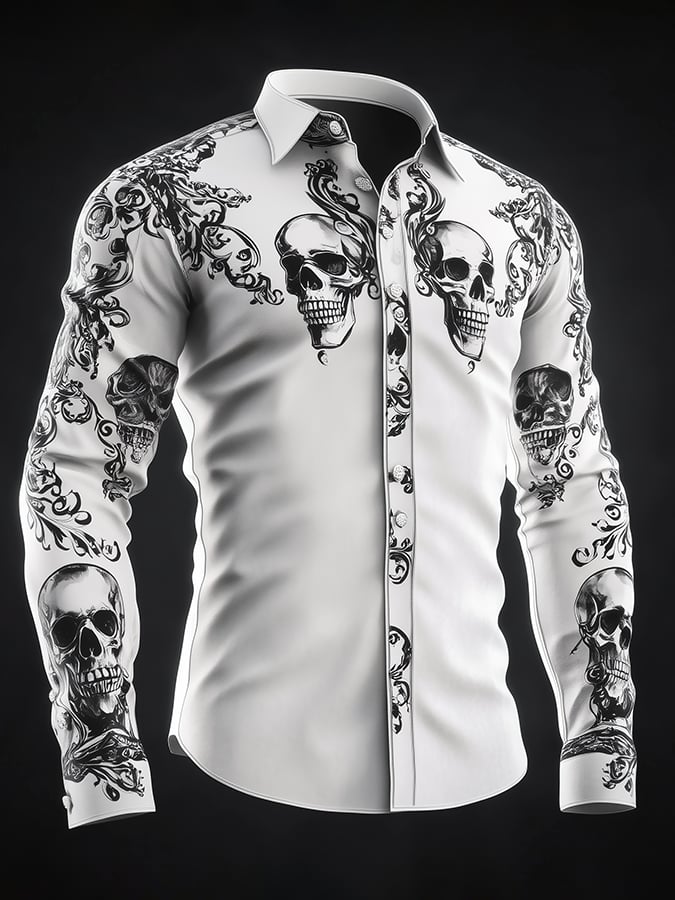 Men's Retro Gothic Dark Shirt
