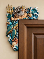 Ocean King Poseidon Art Door Corner Decor